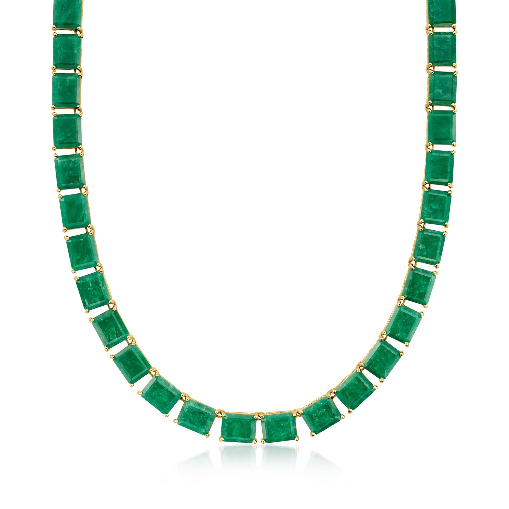 Изумрудное ожерелье Ross-Simons из 18-каратного золота поверх стерлингового серебра Ross-Simons, 20 In
Изумрудное ожерелье Ross-Simons из 18-каратного золота поверх стерлингового серебра Ross-Simons, 20 In