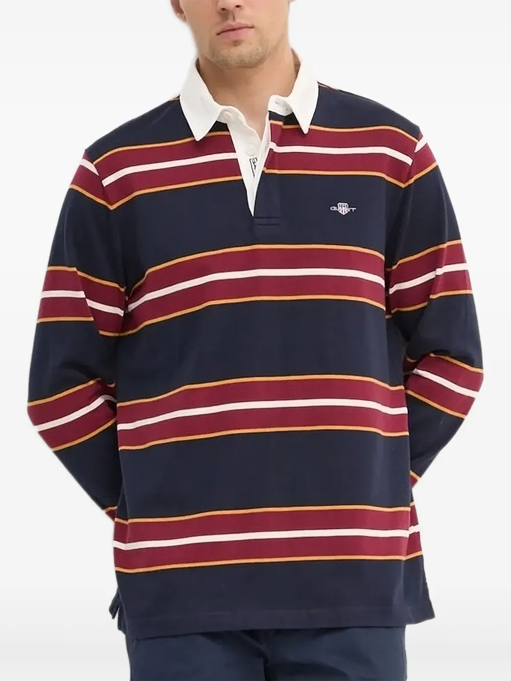 Рубашка поло в полоску Gant, синий
Рубашка поло в полоску Gant, синий