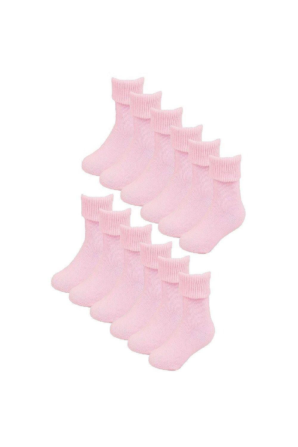 6 пар однотонных мягких хлопковых носков с переворачиванием для малышей Sock Snob, розовый
6 пар однотонных мягких хлопковых носков с переворачиванием для малышей Sock Snob, розовый
