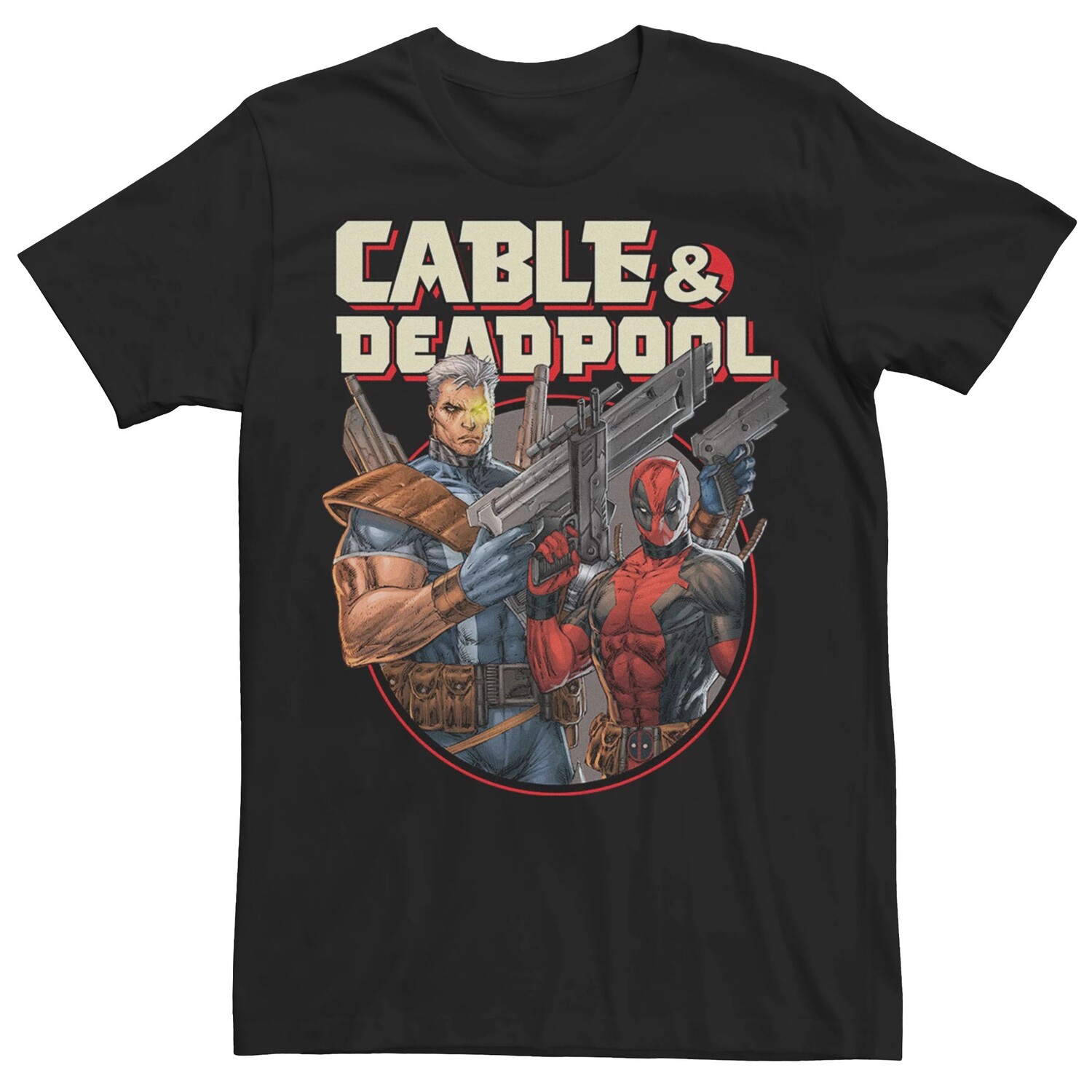 Мужская футболка с рисунком Marvel Cable & Deadpool Double Trouble Licensed Character
Мужская футболка с рисунком Marvel Cable & Deadpool Double Trouble Licensed Character