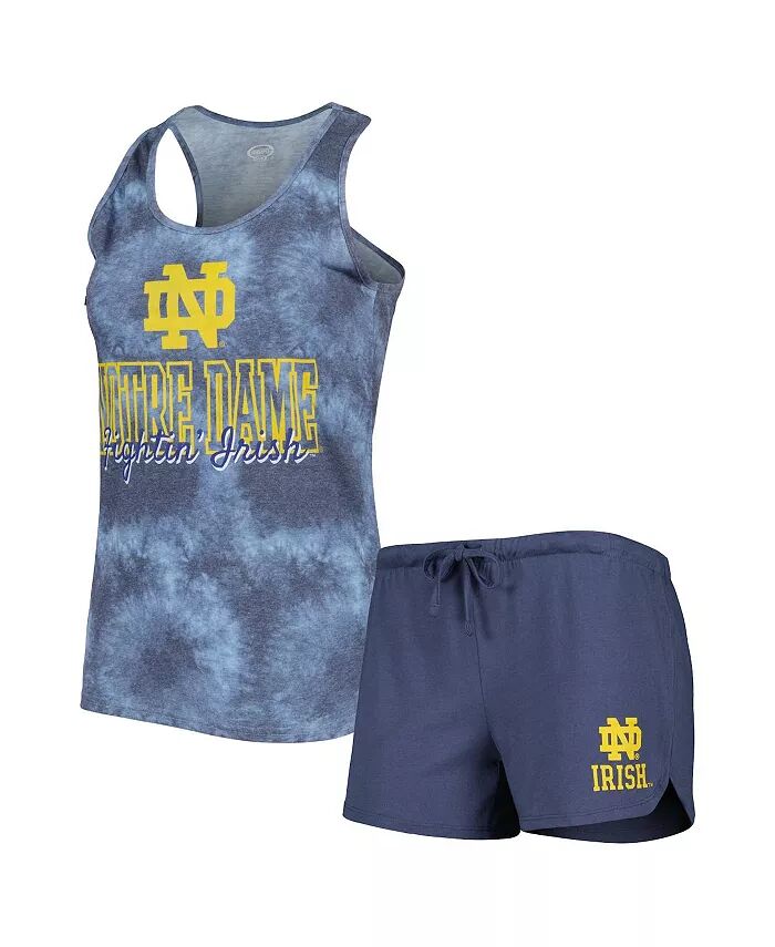 Женский комплект из майки и шорт Navy Notre Dame Fighting Irish Billboard с принтом тай-дай Concepts Sport
Женский комплект из майки и шорт Navy Notre Dame Fighting Irish Billboard с принтом тай-дай Concepts Sport
