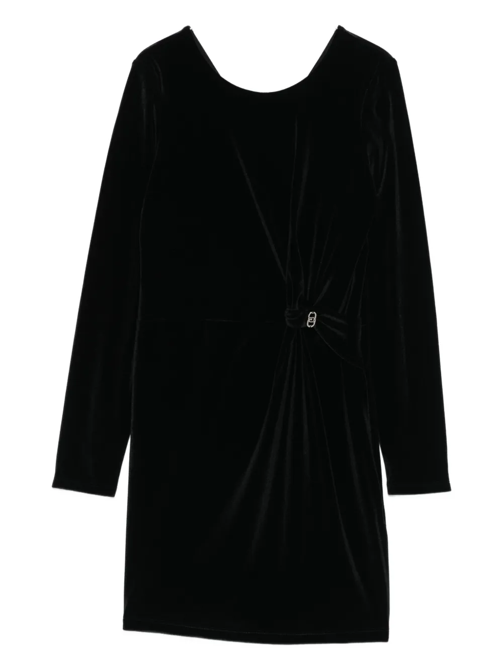 Бархатное платье с узлом LIU JO, черный