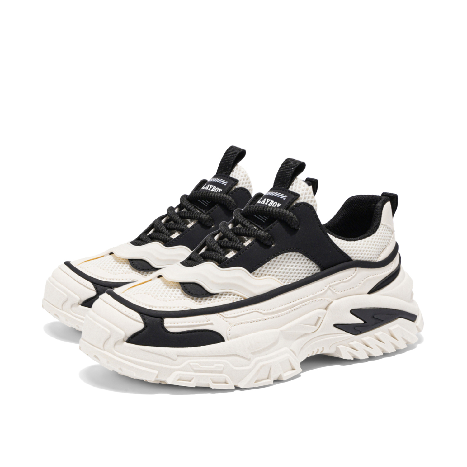 Playboy Массивные кроссовки мужские низкие бежево-черные, цвет Beige Black
Playboy Массивные кроссовки мужские низкие бежево-черные, цвет Beige Black