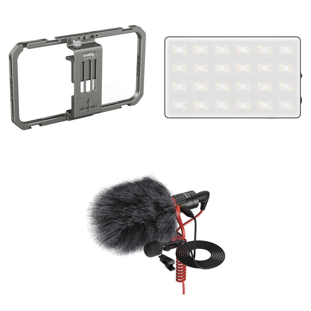 SmallRig Universal Mobile Phone Cage with Compact RGB LED Light
SmallRig Universal Mobile Phone Cage with Compact RGB LED Light