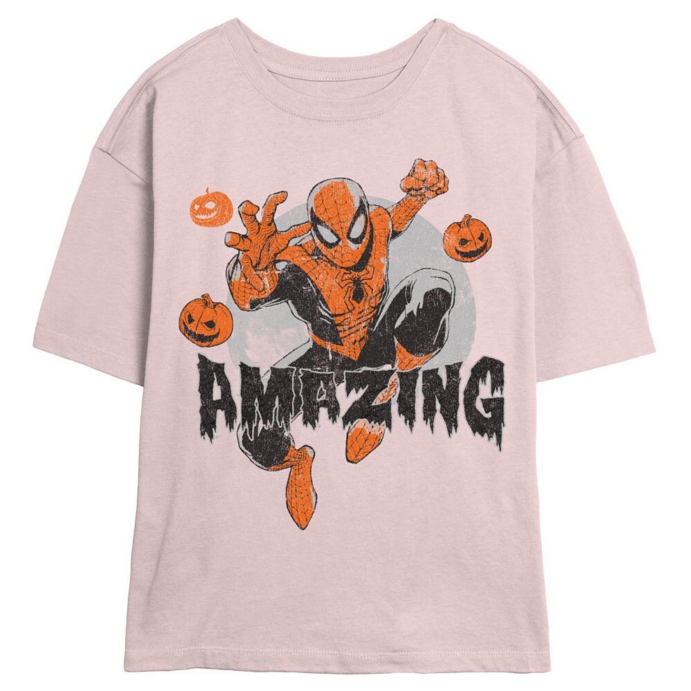 Детская футболка с рисунком Marvel Spider-Man Amazing Halloween Skimmer, цвет Blush
Детская футболка с рисунком Marvel Spider-Man Amazing Halloween Skimmer, цвет Blush