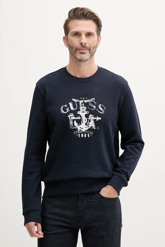 Хлопковая рубашка Guess, темно-синий
Хлопковая рубашка Guess, темно-синий