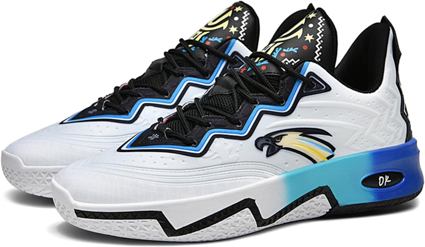 Мужские баскетбольные кроссовки с высоким верхом и сетчатой вставкой, на шнуровке, с мягкой подошвой, амортизирующие, на толстой подошве, противоскользящие, с круглым носком, подходят для тренировок в зале, бега и школы Negyanme, белый
Мужские баскетбольные кроссовки с высоким верхом и сетчатой вставкой, на шнуровке, с мягкой подошвой, амортизирующие, на толстой подошве, противоскользящие, с круглым носком, подходят для тренировок в зале, бега и школы Negyanme, белый