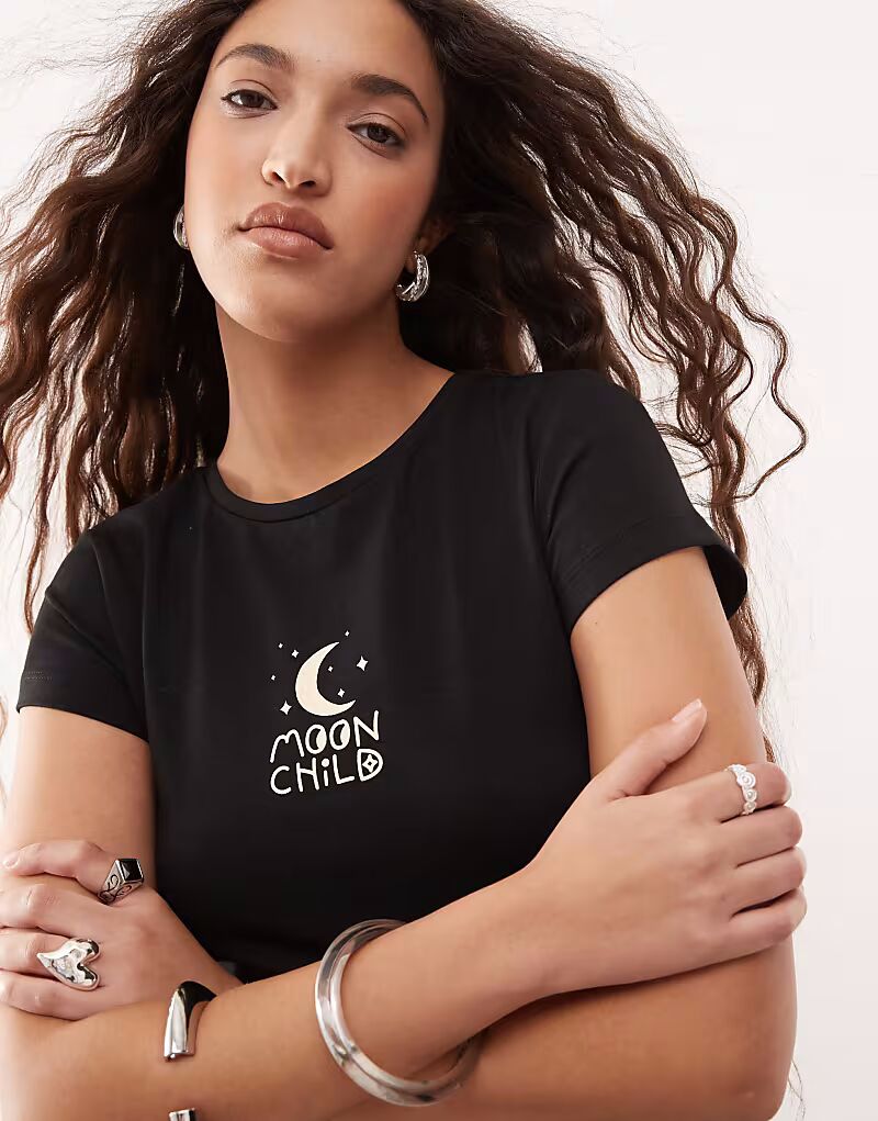 Детская футболка Noisy May с изображением ребенка-луны, черного цвета
Детская футболка Noisy May с изображением ребенка-луны, черного цвета