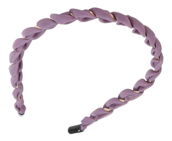 Ecarla, Плетеная лента для волос - с золотым плетением 03, Вереск 
Ecarla, Плетеная лента для волос - с золотым плетением 03, Вереск