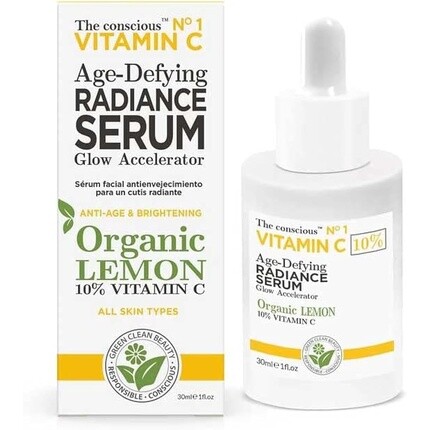 Антивозрастная сыворотка для сияния с витамином С, органический лимон, 30 мл The Conscious
Антивозрастная сыворотка для сияния с витамином С, органический лимон, 30 мл The Conscious