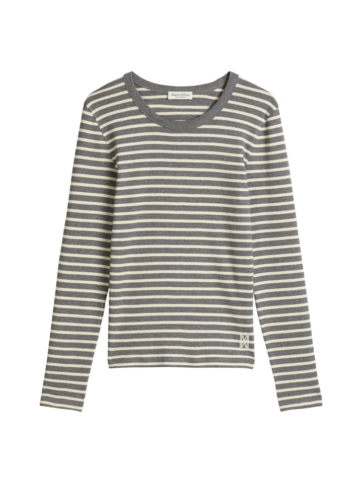 Marc O'Polo Полосатая футболка с длинным рукавом, стандартного размера, темно-серого цвета
Marc O'Polo Полосатая футболка с длинным рукавом, стандартного размера, темно-серого цвета