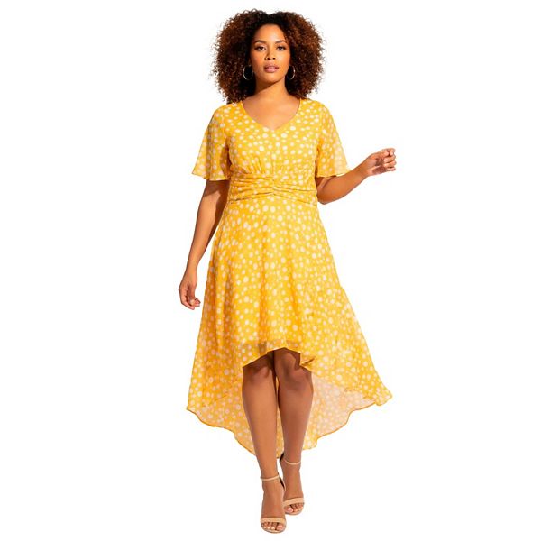 Женское платье миди plus size high-low Avenue, Sunset Speckle Dot
Женское платье миди plus size high-low Avenue, Sunset Speckle Dot