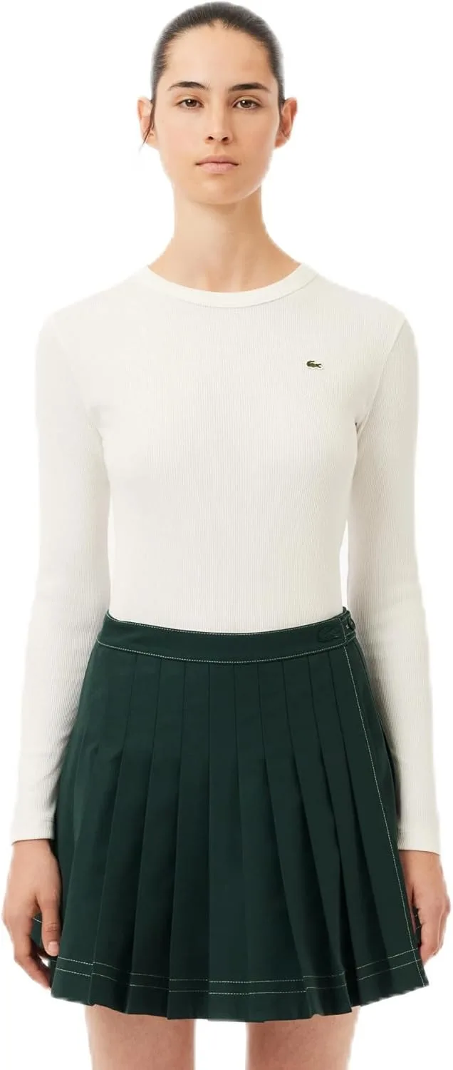 Женская футболка Lacoste с длинным рукавом из ребристого хлопка
Женская футболка Lacoste с длинным рукавом из ребристого хлопка