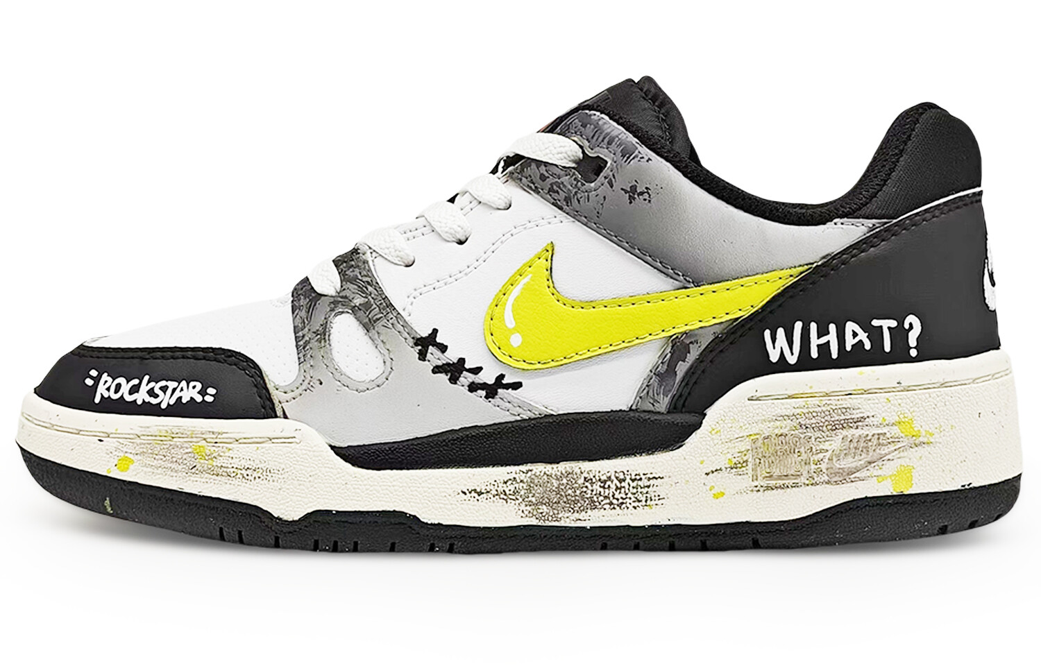 Мужские кроссовки для скейтбординга Full Force с низким верхом, черный/белый/серый/желтый Nike
Мужские кроссовки для скейтбординга Full Force с низким верхом, черный/белый/серый/желтый Nike