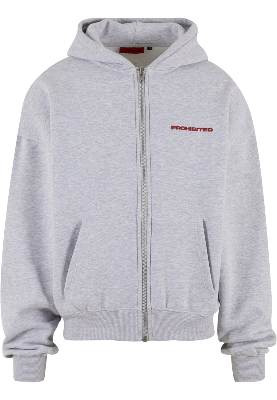 Толстовка с капюшоном на молнии Prohibited, светло-серый
Толстовка с капюшоном на молнии Prohibited, светло-серый