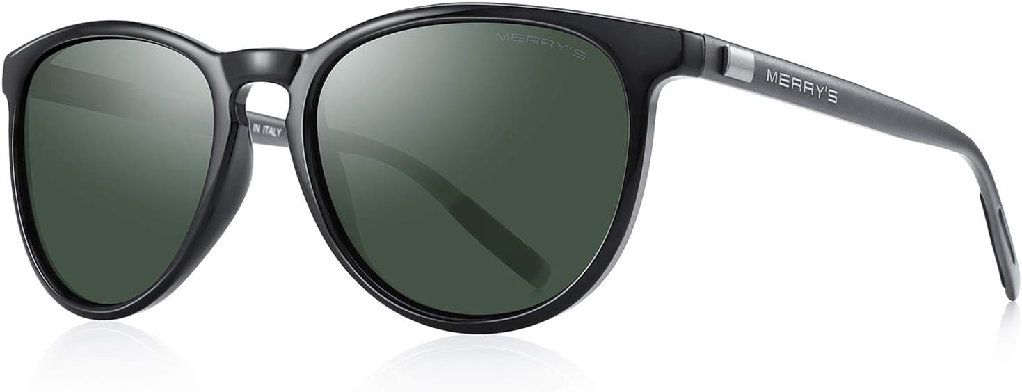 Поляризованные солнцезащитные очки MERRY'S для женщин и мужчин, винтажный ретро-классический стиль, круглая оправа, алюминиевые дужки, модель S8288, Black Frame/G15 Lens/Grey Temples
Поляризованные солнцезащитные очки MERRY'S для женщин и мужчин, винтажный ретро-классический стиль, круглая оправа, алюминиевые дужки, модель S8288, Black Frame/G15 Lens/Grey Temples