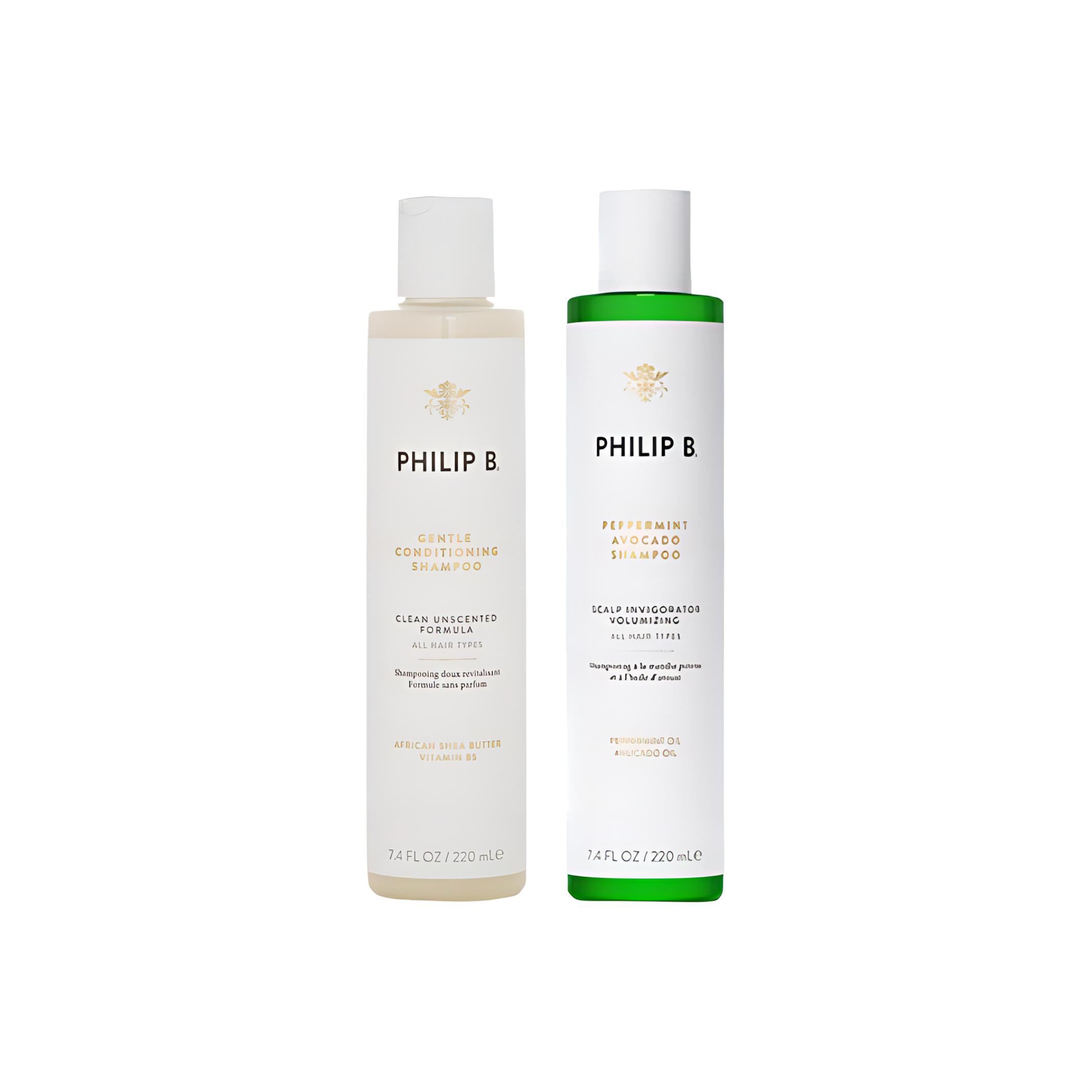 PHILIP B Мятный авокадо легкий и воздушный шампунь для очищения 220мл*2
PHILIP B Мятный авокадо легкий и воздушный шампунь для очищения 220мл*2