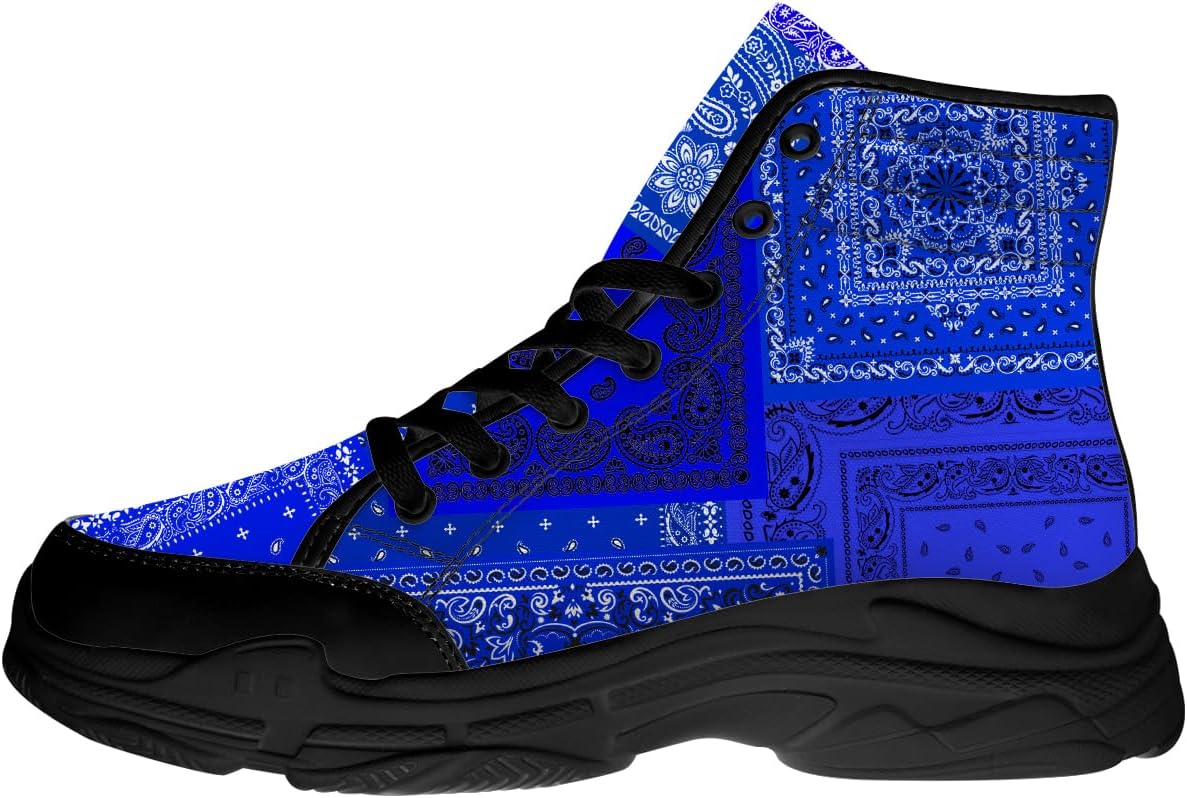 Высокие кеды с банданной для женщин и мужчин, парусиновые платформенные туфли с кружевной застежкой и принтом пейсли, подарки для нее и него Generic, синий
Высокие кеды с банданной для женщин и мужчин, парусиновые платформенные туфли с кружевной застежкой и принтом пейсли, подарки для нее и него Generic, синий