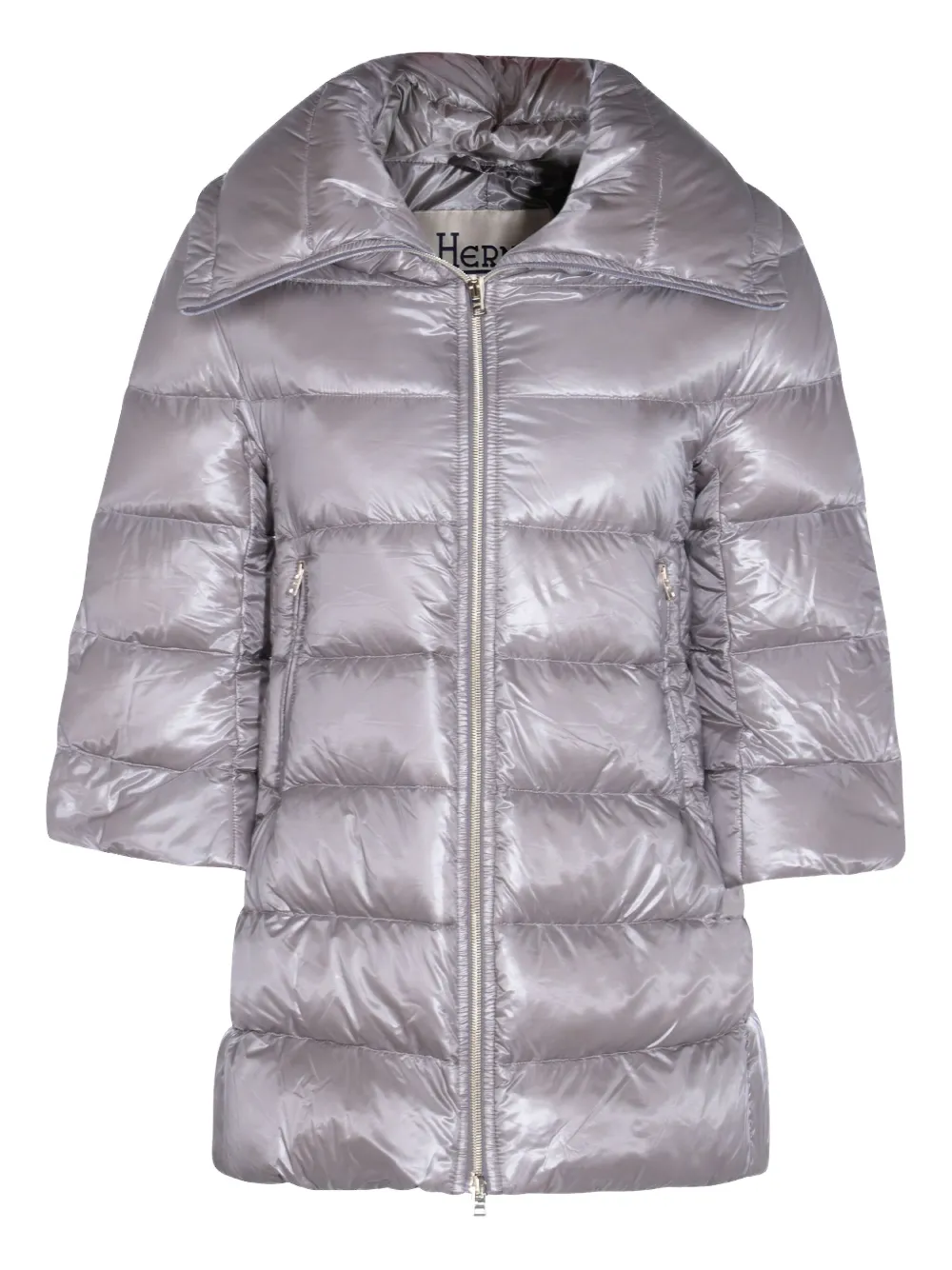 Стеганое пальто с рукавами три четверти Herno, серый
Стеганое пальто с рукавами три четверти Herno, серый