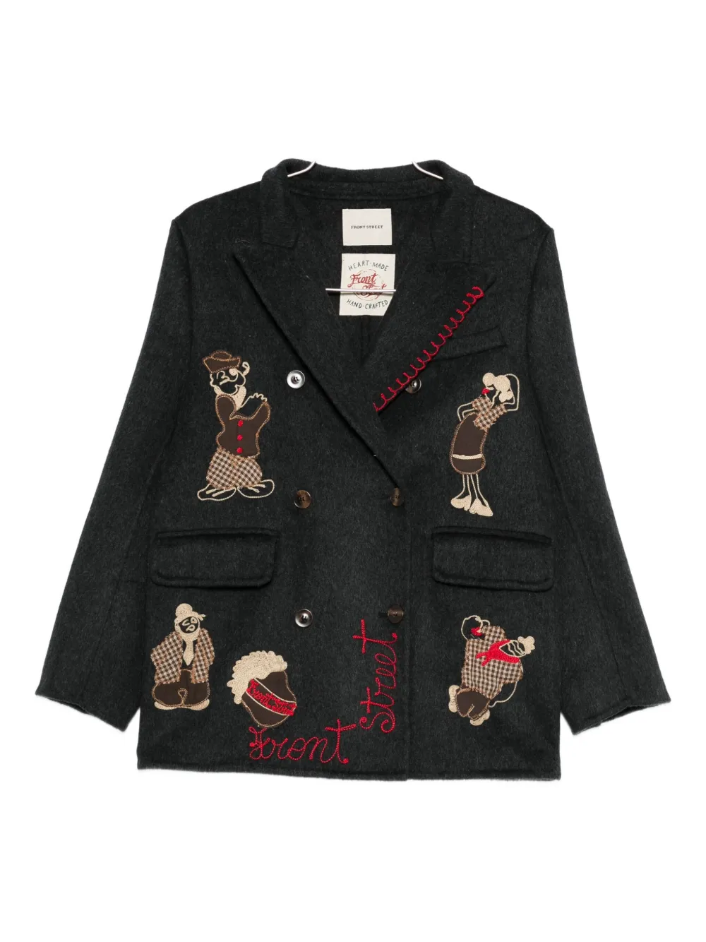 Двубортный жакет с аппликацией Front Street 7, серый
Двубортный жакет с аппликацией Front Street 7, серый