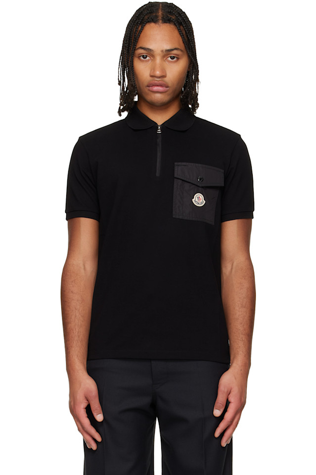 Хлопковая рубашка поло с карманом пике Moncler, черный
Хлопковая рубашка поло с карманом пике Moncler, черный