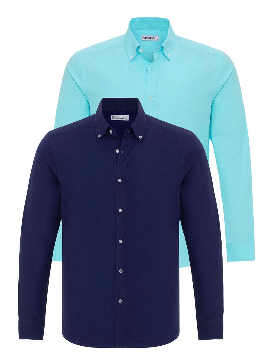 Рубашка обычного кроя на пуговицах Dandalo, цвет Aqua/Dark blue
Рубашка обычного кроя на пуговицах Dandalo, цвет Aqua/Dark blue