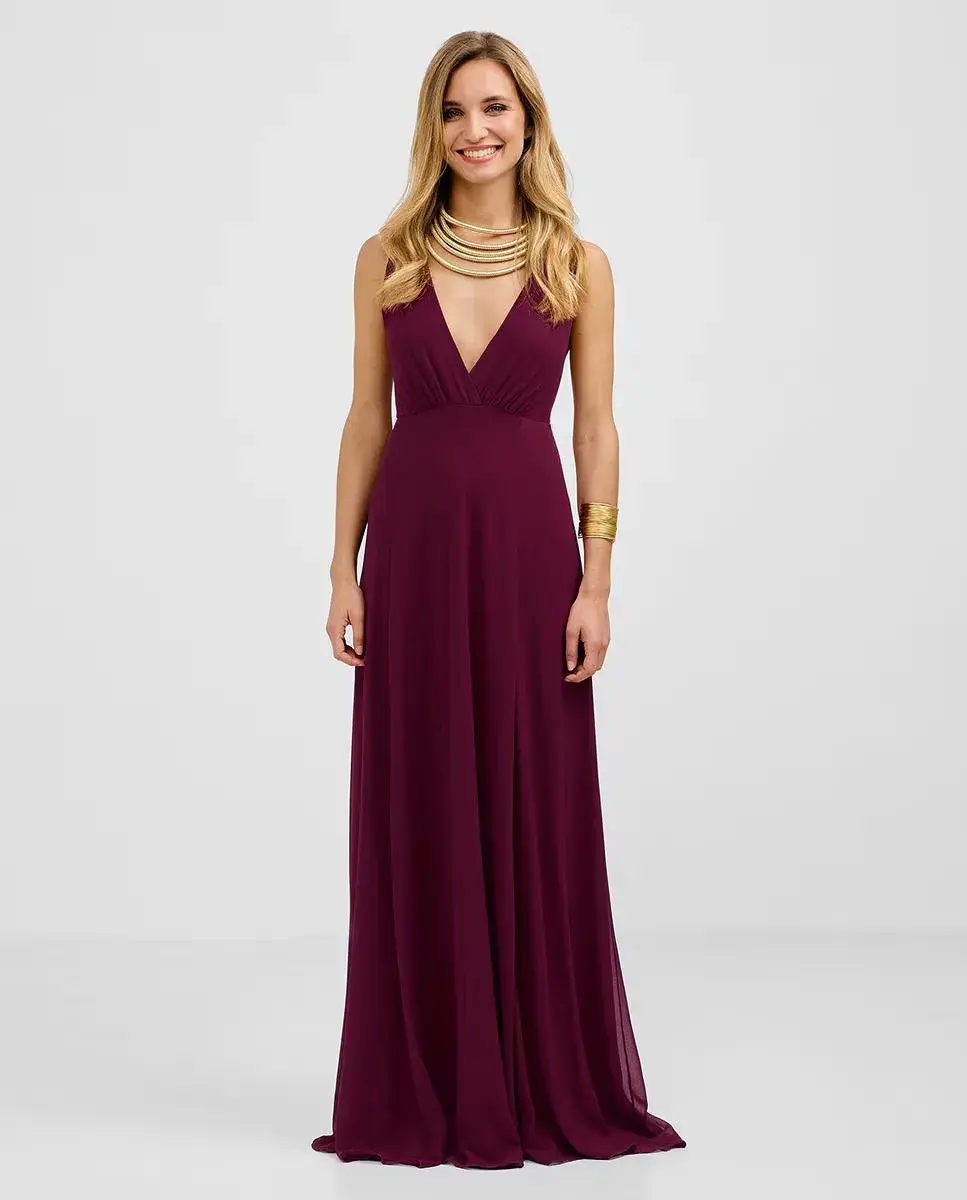 Длинное платье из газа с расклешенной юбкой Veneno en la piel, гранатовый
Длинное платье из газа с расклешенной юбкой Veneno en la piel, гранатовый