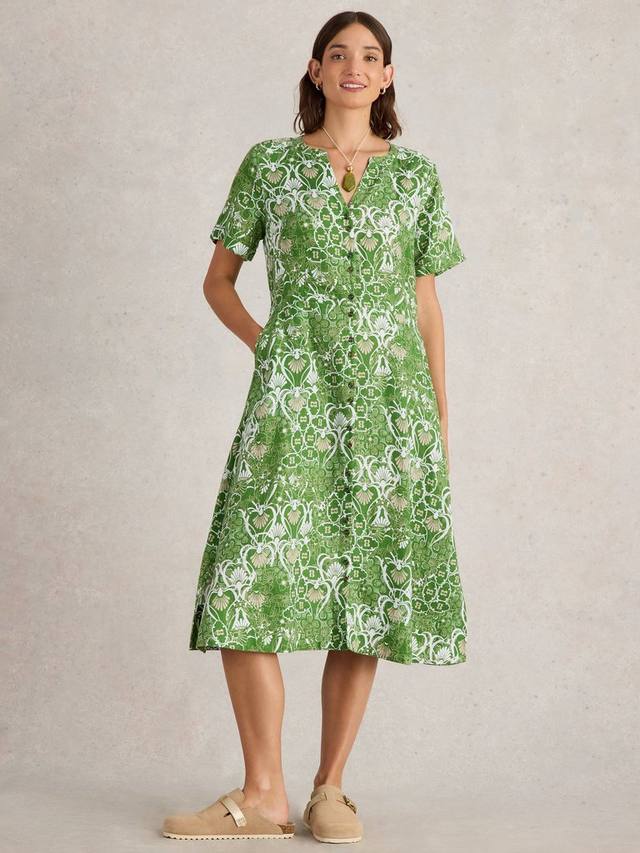 Платье из чистого льна iris White Stuff, зеленый
Платье из чистого льна iris White Stuff, зеленый