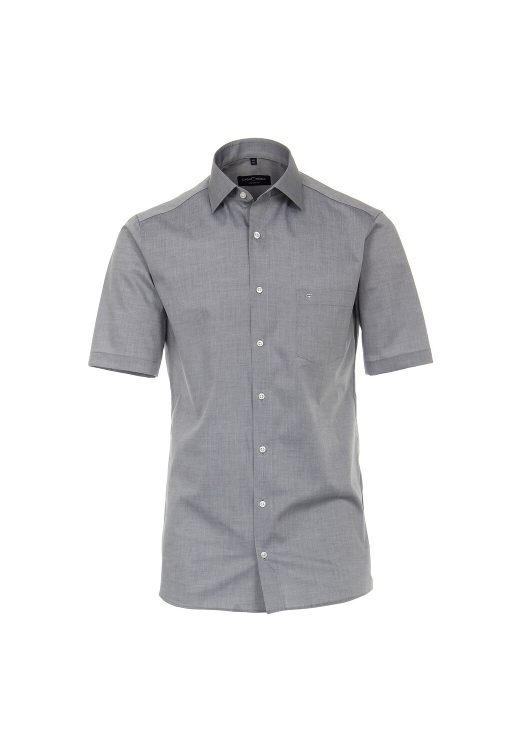 Мужская деловая рубашка с короткими рукавами, однотонная, современного кроя CASAMODA, серый
Мужская деловая рубашка с короткими рукавами, однотонная, современного кроя CASAMODA, серый