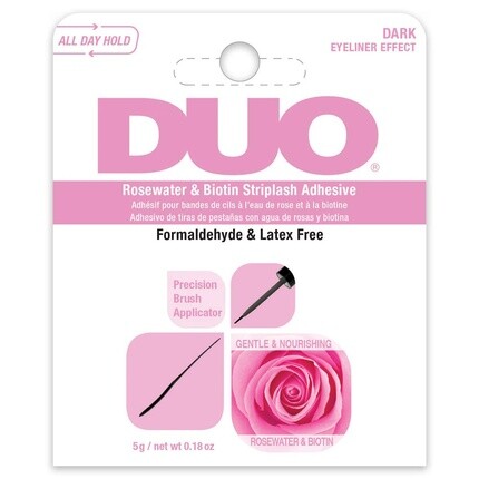 Клей для полоскания Duo Rosewater & Biotin, темный, 5G, 0,18 унции, American International
Клей для полоскания Duo Rosewater & Biotin, темный, 5G, 0,18 унции, American International