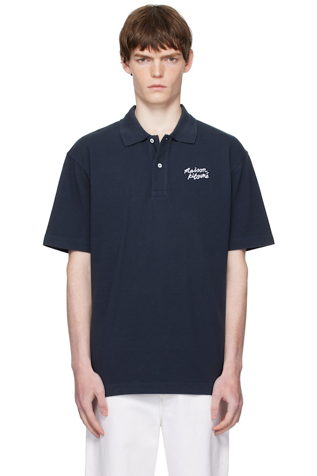 Комфортная поло с ручной надписью Maison Kitsuné Maison Kitsuné, синий
Комфортная поло с ручной надписью Maison Kitsuné Maison Kitsuné, синий