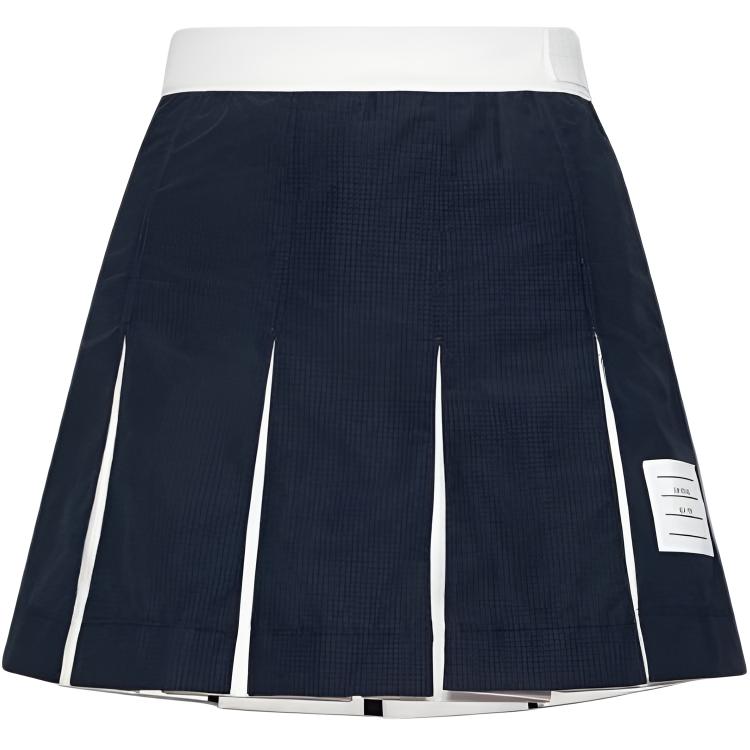 Плиссированная юбка миди ripstop THOM BROWNE, темно-синий
Плиссированная юбка миди ripstop THOM BROWNE, темно-синий