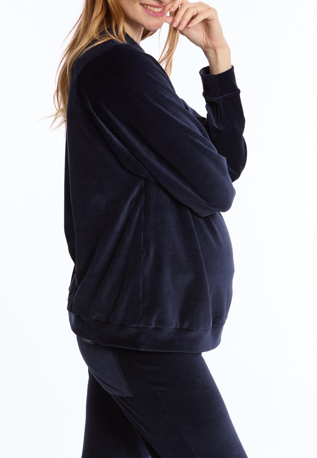 Толстовка MATERNITY AND NURSING ENZO Cache Coeur, неоновый синий 
Толстовка MATERNITY AND NURSING ENZO Cache Coeur, неоновый синий