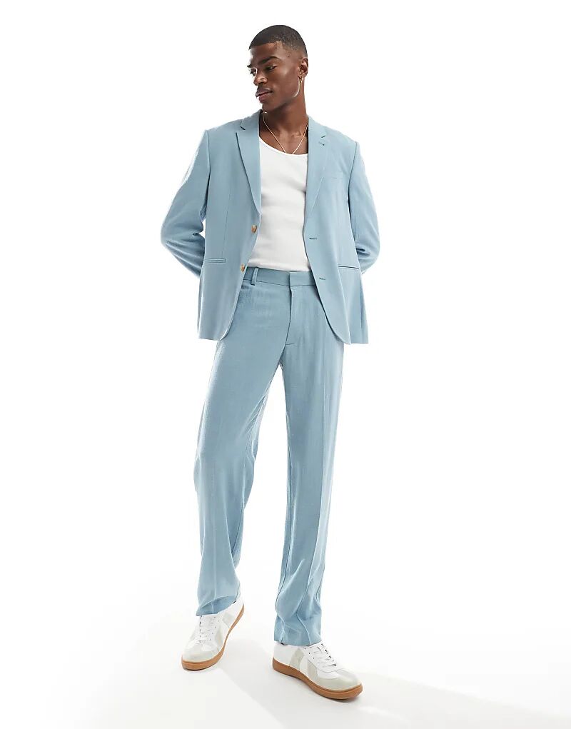 Летние брюки прямого кроя ASOS DESIGN светло-голубого цвета с узором «слэб»
Летние брюки прямого кроя ASOS DESIGN светло-голубого цвета с узором «слэб»