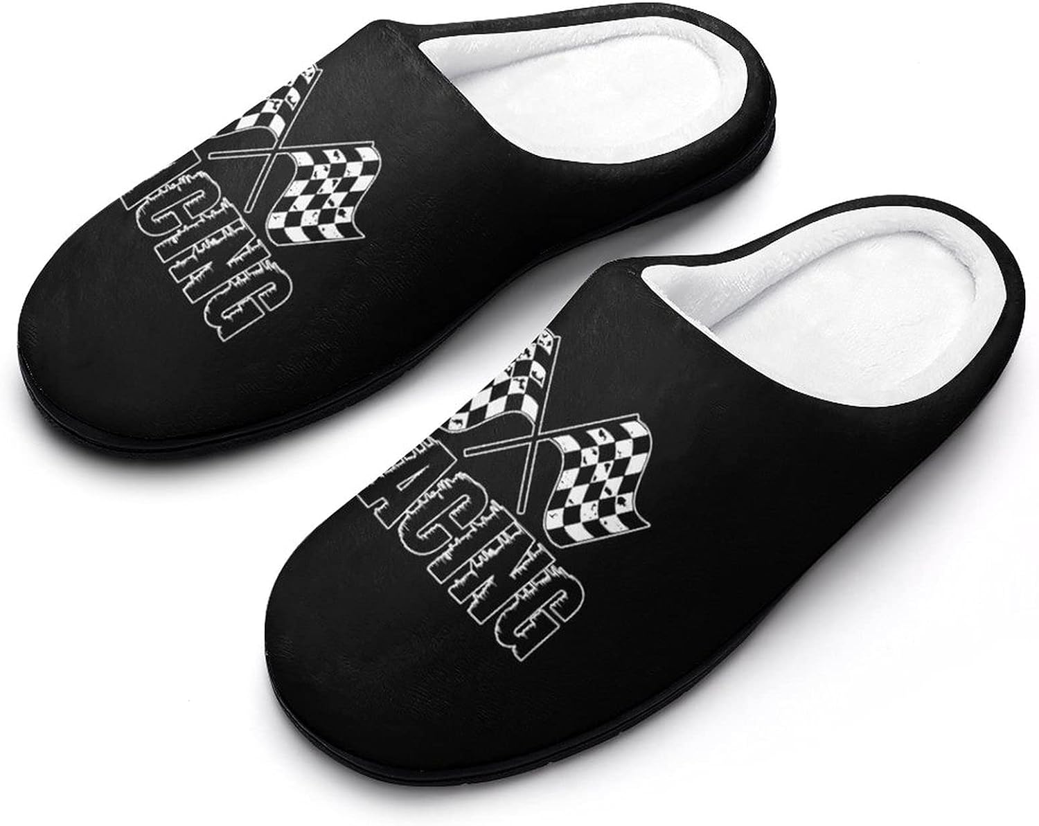 Мужские хлопковые тапочки с закрытым носком и нескользящей подошвой с гоночным клетчатым узором, теплые и мягкие для дома Weedkeycat, белый
Мужские хлопковые тапочки с закрытым носком и нескользящей подошвой с гоночным клетчатым узором, теплые и мягкие для дома Weedkeycat, белый