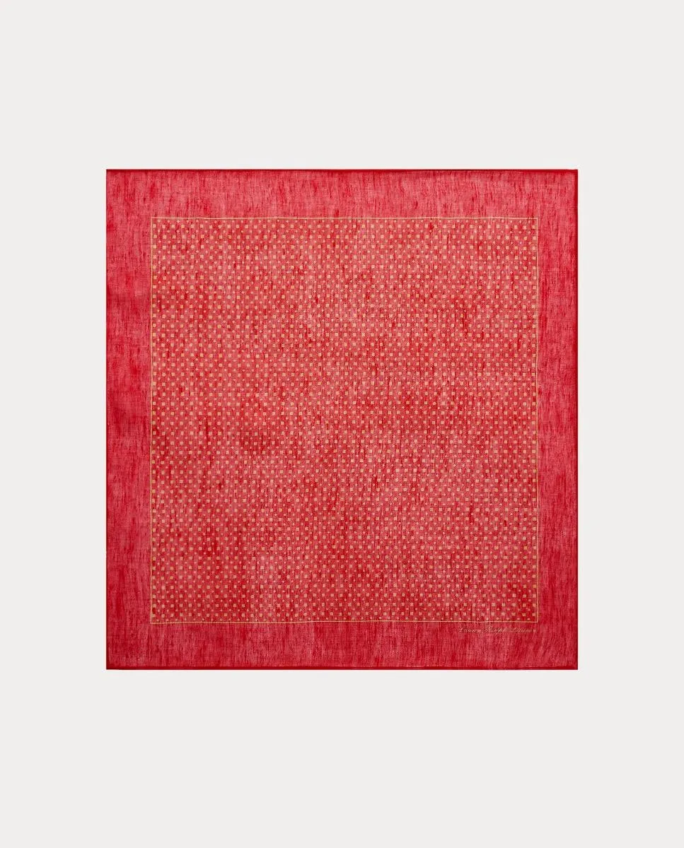 Женский льняной платок с геометрическим принтом Lauren Ralph Lauren, красный
Женский льняной платок с геометрическим принтом Lauren Ralph Lauren, красный