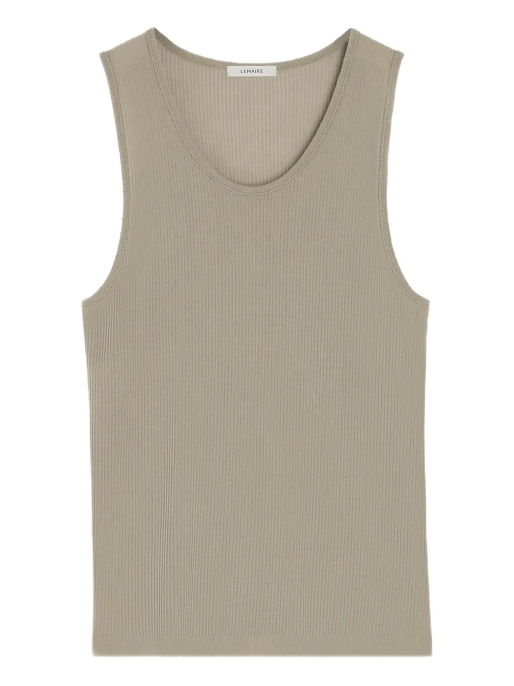 Топ в рубчик с круглым вырезом LEMAIRE, нейтральный
Топ в рубчик с круглым вырезом LEMAIRE, нейтральный
