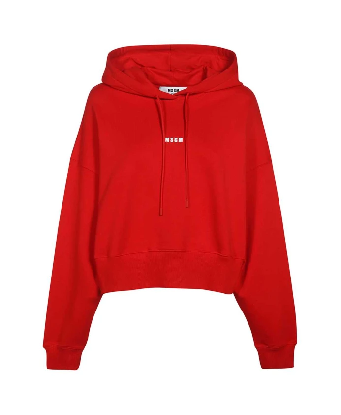 Хлопковая толстовка с капюшоном и логотипом. Msgm, красный
Хлопковая толстовка с капюшоном и логотипом. Msgm, красный