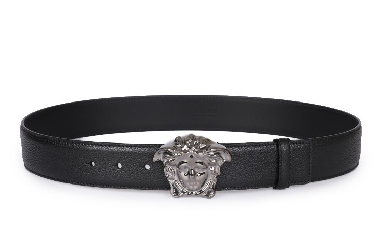 Мужской кожаный ремень с изображением Медузы Versace
Мужской кожаный ремень с изображением Медузы Versace