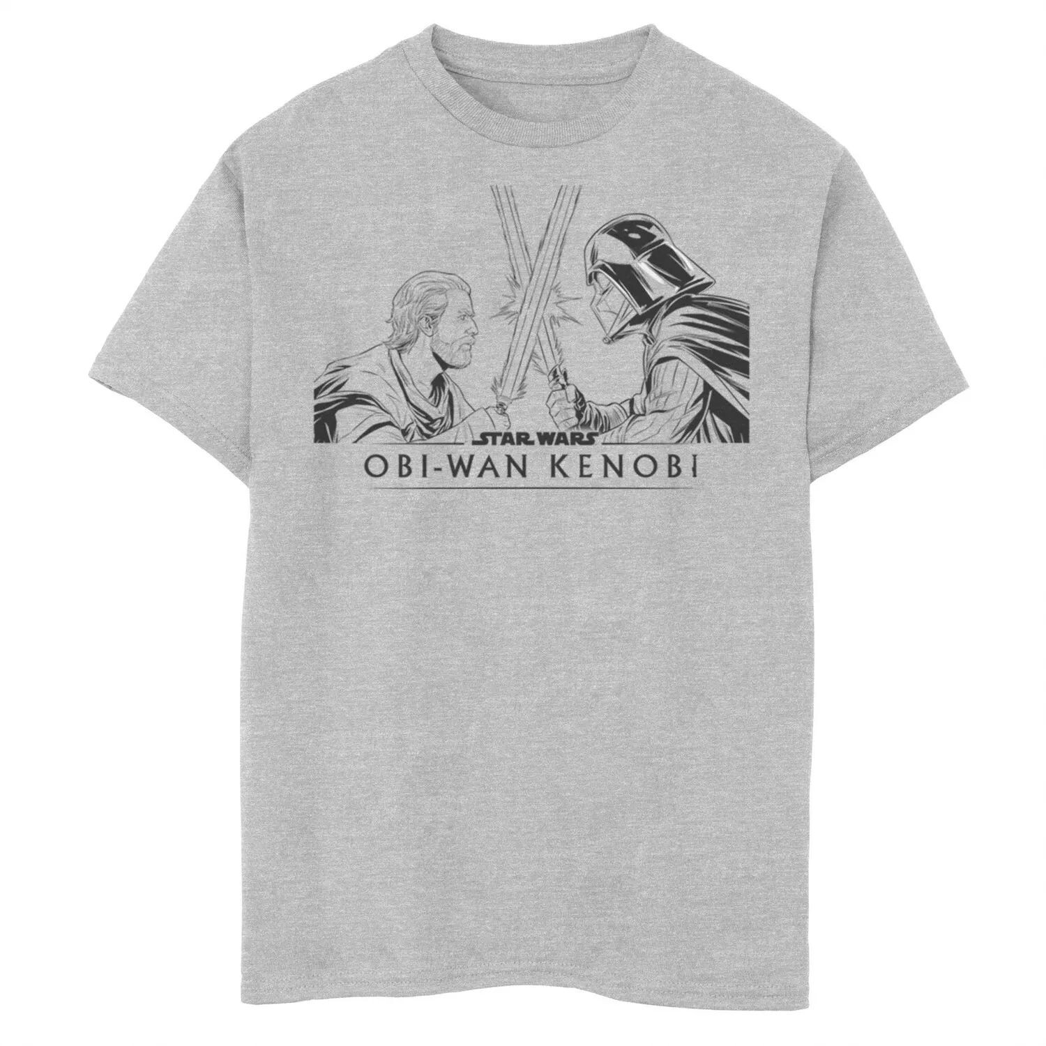 Футболка с рисунком «Столкновение светового меча Оби-Вана Кеноби» для мальчиков 8–20 лет, Вейдер и Оби Ван Licensed Character
Футболка с рисунком «Столкновение светового меча Оби-Вана Кеноби» для мальчиков 8–20 лет, Вейдер и Оби Ван Licensed Character