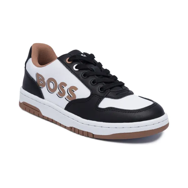 Кроссовки с добавлением кожи Boss, белый
Кроссовки с добавлением кожи Boss, белый