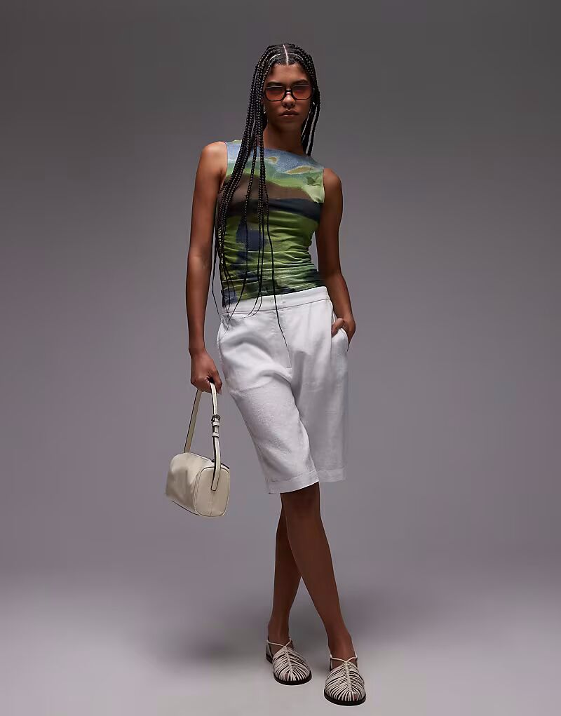 Узкие шорты Tommy Hilfiger из льняной смеси черного цвета
Узкие шорты Tommy Hilfiger из льняной смеси черного цвета