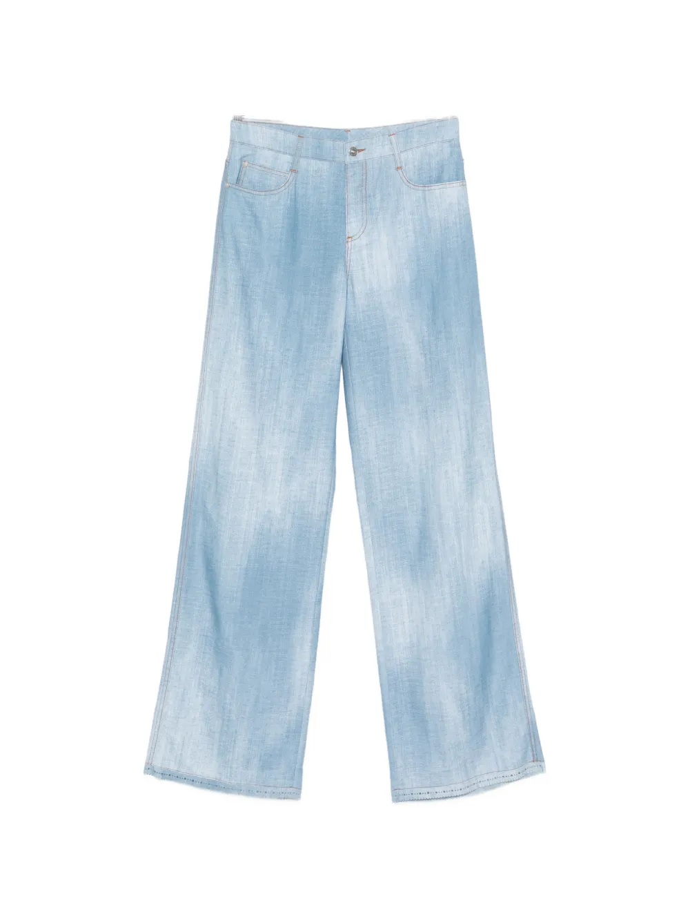 Брюки широкого кроя Ermanno Scervino, синий
Брюки широкого кроя Ermanno Scervino, синий