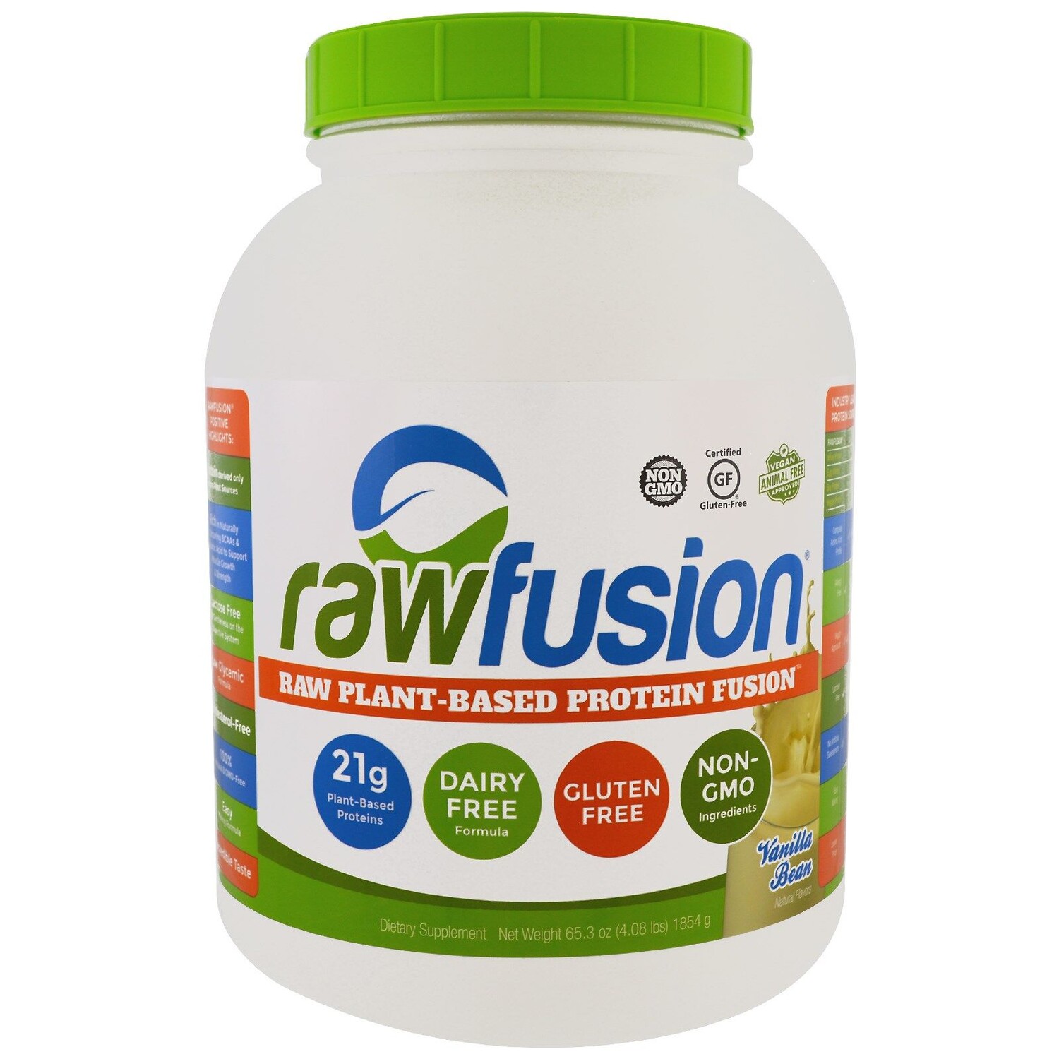 RawFusion Гибридный протеин растительного происхождения стручок ванили 65.3 унции (1854 г)
RawFusion Гибридный протеин растительного происхождения стручок ванили 65.3 унции (1854 г)