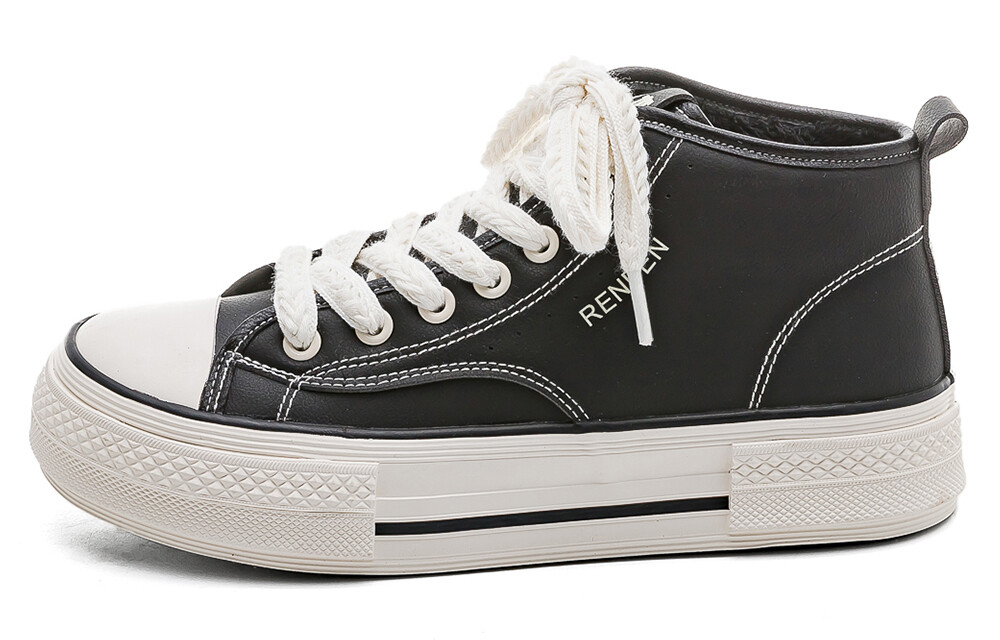 Кеды, скейтборд обувь женская высокая черный/белый Renben
Кеды, скейтборд обувь женская высокая черный/белый Renben