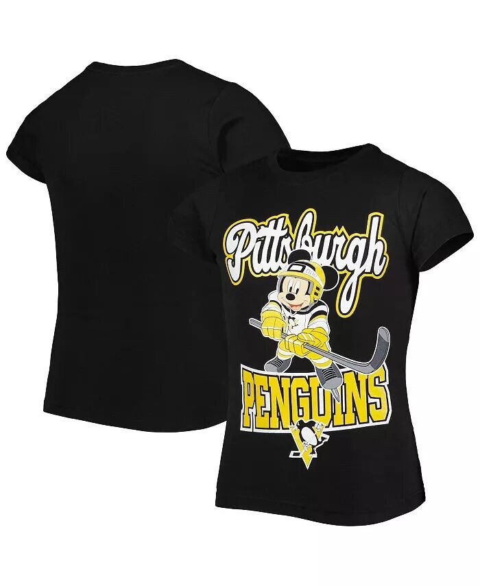 Черная футболка Big Girls Pittsburgh Penguins с Микки Маусом Go Team Go Outerstuff, черный
Черная футболка Big Girls Pittsburgh Penguins с Микки Маусом Go Team Go Outerstuff, черный
