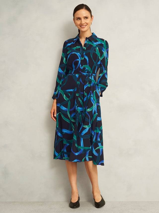 Платье-рубашка Petite Alis с принтом в виде ленты Hobbs, Blue/Multi
Платье-рубашка Petite Alis с принтом в виде ленты Hobbs, Blue/Multi
