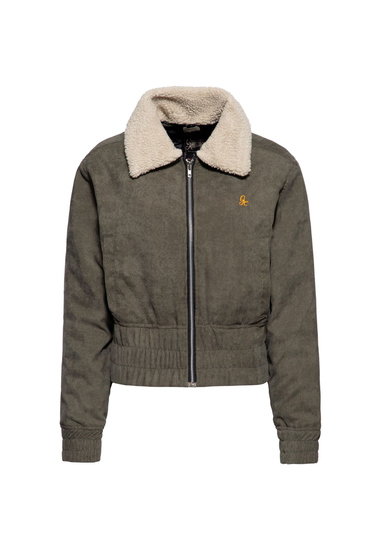 Вельветовая куртка с воротником из шерпы Qk QUEEN KEROSIN, оливково-зеленый
Вельветовая куртка с воротником из шерпы Qk QUEEN KEROSIN, оливково-зеленый