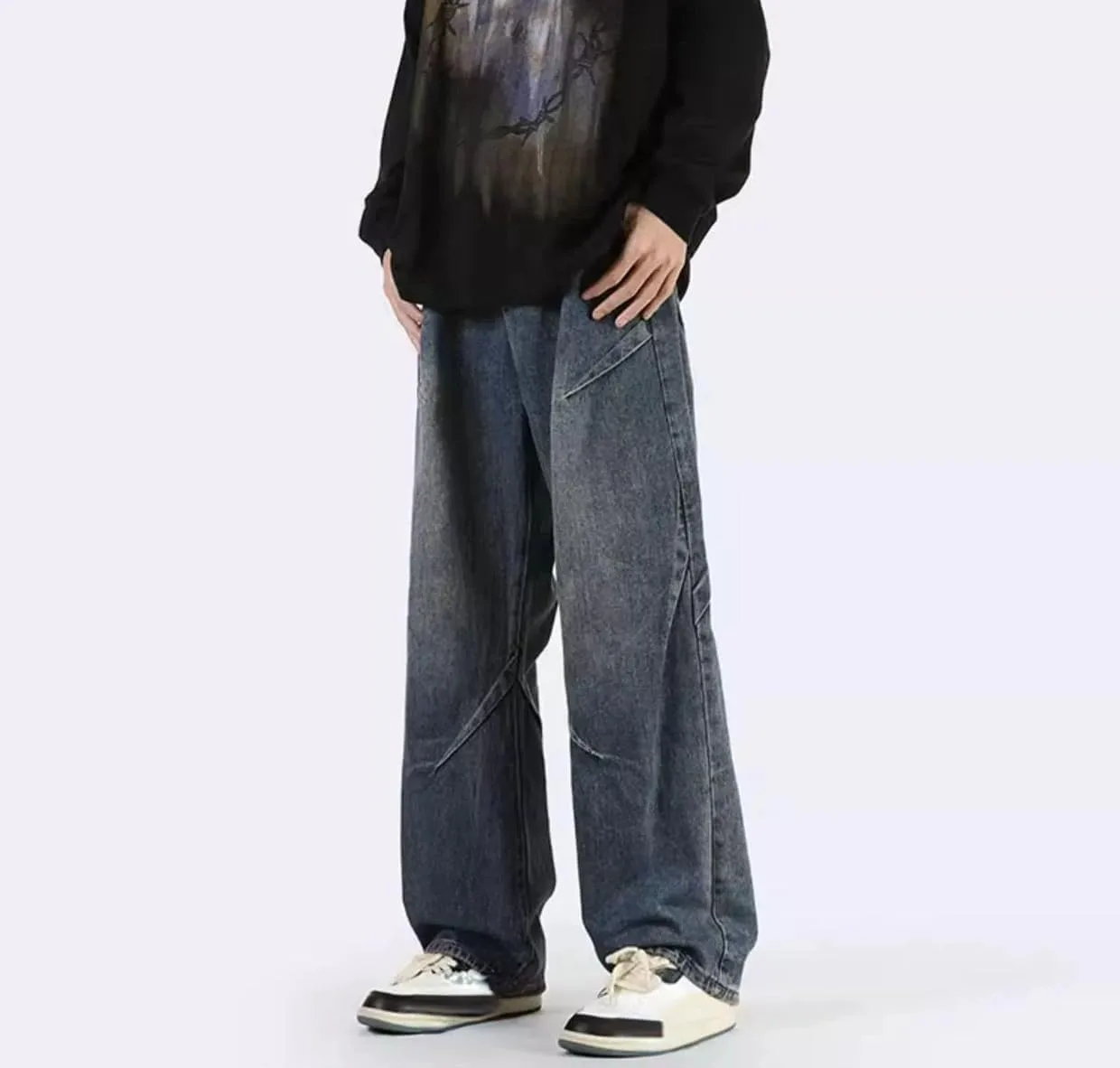 Kelabia джинсы Y2K с высокой талией, широкие прямые
Kelabia джинсы Y2K с высокой талией, широкие прямые