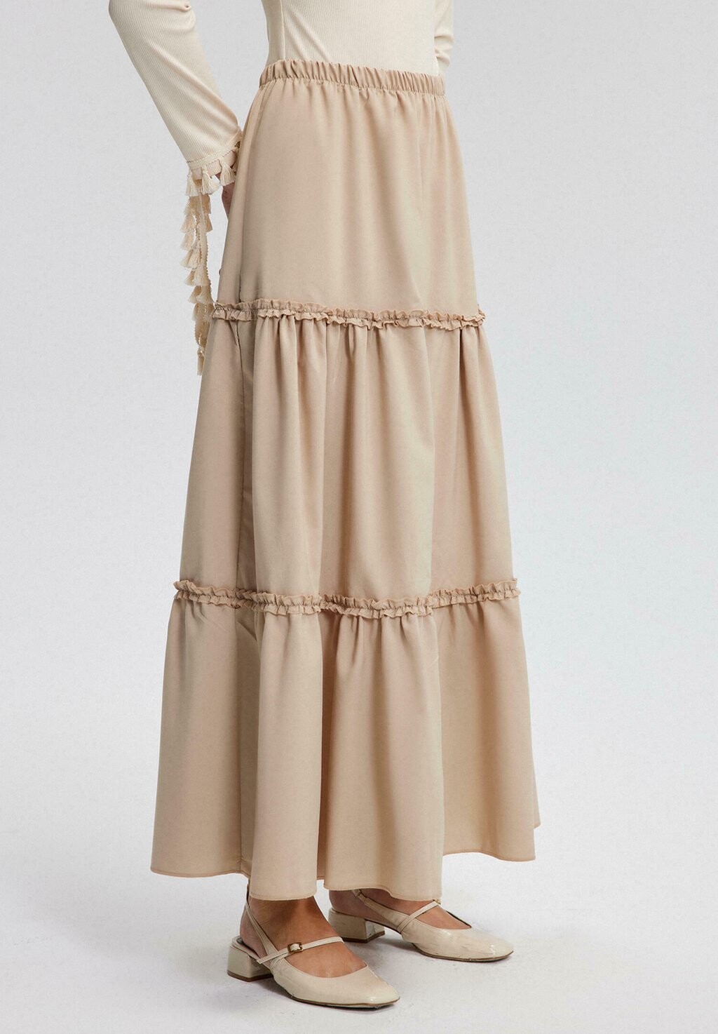 Юбка макси FRILL DETAILED Touché Privé, бежевый
Юбка макси FRILL DETAILED Touché Privé, бежевый